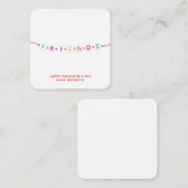 Vrienden leuke vriendschapsarmband Valentijnsdag Informatiekaartje (Voorkant / Achterkant)