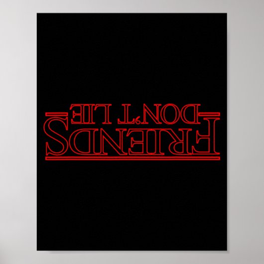 Vrienden Liegen Niet Ide Down Poster (Voorkant)