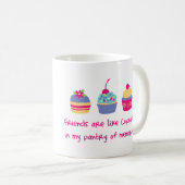 Vrienden lijken op Cupcakes Mok (Voorkant rechts)