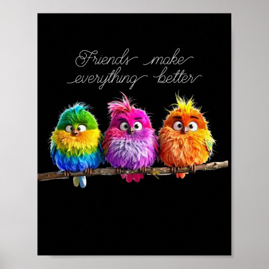 Vrienden maken alles beter poster (Voorkant)