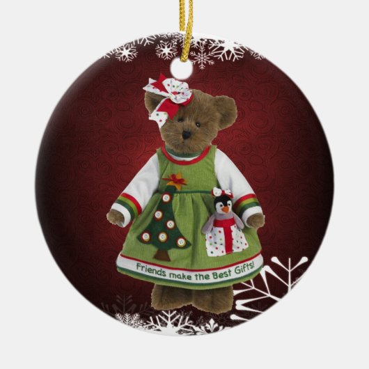 Vrienden maken de beste cadeautjes van Teddy Bear Keramisch Ornament (Voorkant)