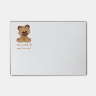 Vrienden maken het Leven Bearable Inspirerend Cita Post-it® Notes