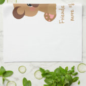 Vrienden maken het Leven Bearable Inspirerend Cita Theedoek (Gevouwen)