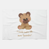 Vrienden maken het Leven Bearable Inspirerend Cita Theedoek (Horizontaal)