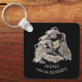 Vrienden maken het leven draagbaar voor een vriend sleutelhanger (Voorkant)