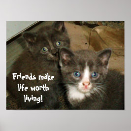 VRIENDEN MAKEN HET LEVEN WAARDIG poster