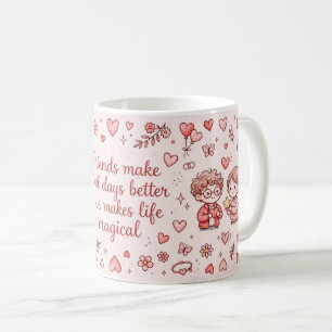 Vrienden maken magische mok