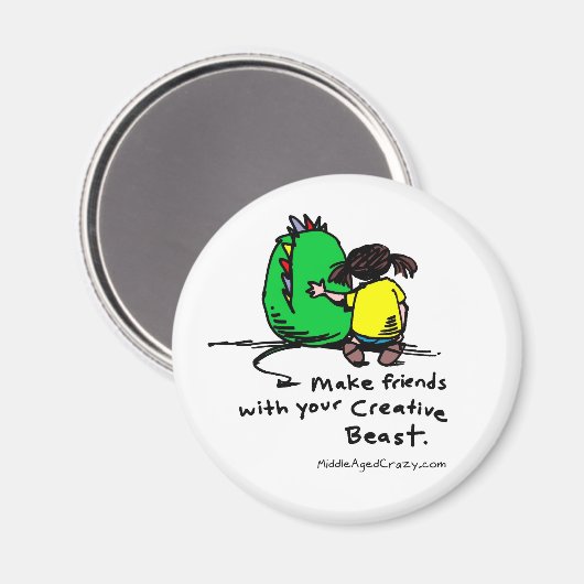 vrienden maken magneet (Voorkant / Achterkant)