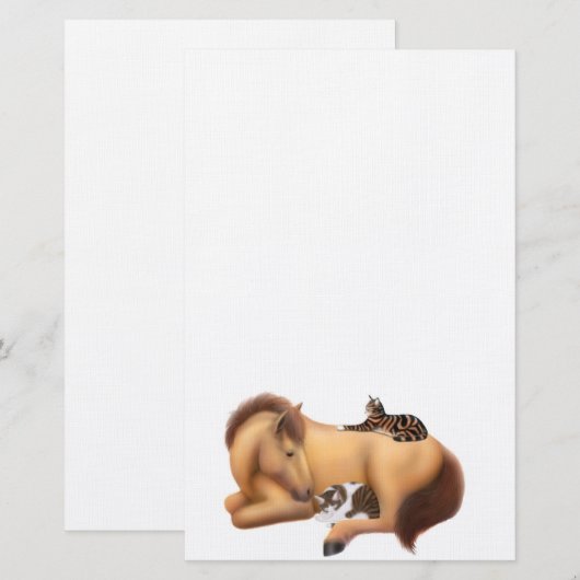 Vrienden maken met Felines Stationery Briefpapier (Voorkant / Achterkant)