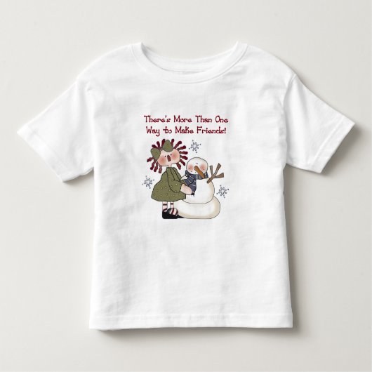 Vrienden maken Snowman T-shirts en cadeaus (Voorkant)