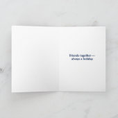 Vrienden maken vakanties leuk kaart (Binnen)