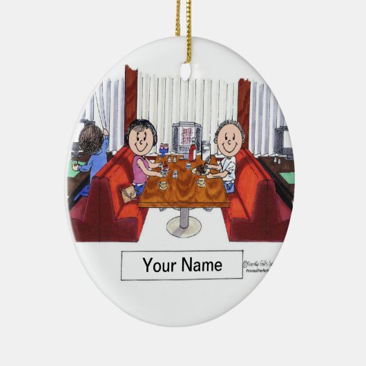 Vrienden - Mannelijke en Vrouw Keramisch Ornament (Rechts)