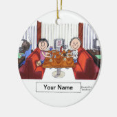 Vrienden - Mannelijke en Vrouw Keramisch Ornament (Links)