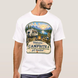 Vrienden & marshmallows worden geroosterd T-shirt