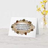 Vrienden met chocolade kaart (Gele Bloem)