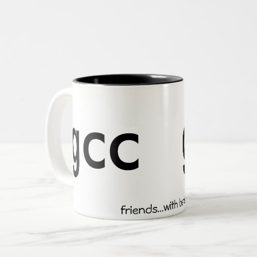 Vrienden..met mok van uitkeringen (Voorkant links)