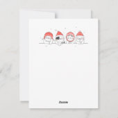 Vrienden met prettige kerstKatten Feestdagenkaart (Achterkant)