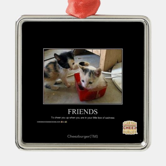 Vrienden Metalen Ornament (Voorkant)