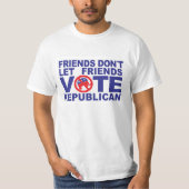 Vrienden mogen geen Republikeins T-shirt stemmen (Voorkant)