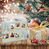 Vrienden Multi Foto Blauw Kerst Collage Blok