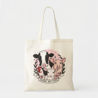 vrienden niet eten Kunst Afdrukken Tote Bag