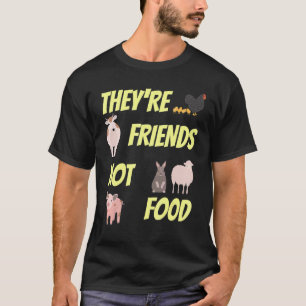 Vrienden Niet Voedsel Dierenbescherming  Veganiste T-shirt