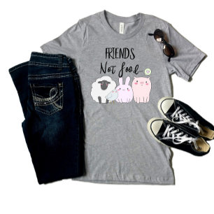 Vrienden Niet Voedsel Veganistisch Vegetarisch Die T-shirt