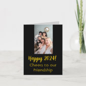 Vrienden Nieuwjaar Groeten Vriendschap Kaart (Voorkant)