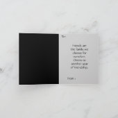 Vrienden Nieuwjaar Groeten Vriendschap Kaart (Binnen)