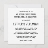 Vrienden NO BOOZE CRUISE BEMANNING Bestemmingsgroe Kaart (Achterkant)