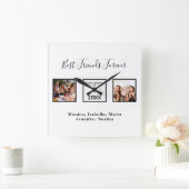 Vrienden noemen altijd witte foto vierkante klok (Huis)