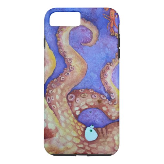 "Vrienden" Octopus & krab, vis met hoogte Case-Mate iPhone Case (Achterkant)