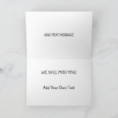 Vrienden of werkcollega's die afscheid nemen van e kaart (Binnen)