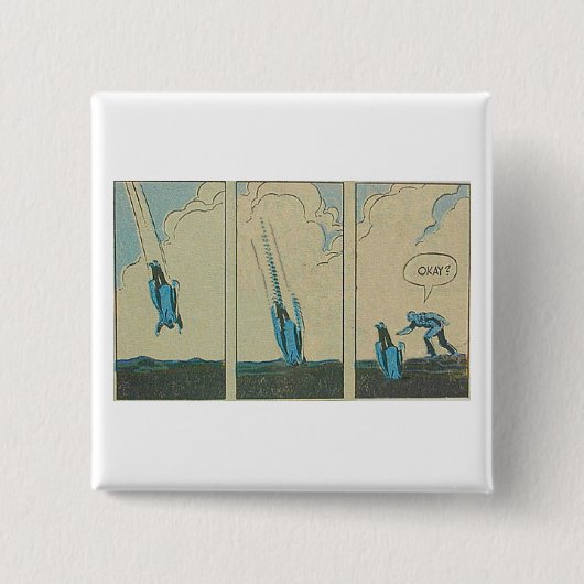 Vrienden OKÉ? Vierkante Button 5,1 Cm (Voorkant)