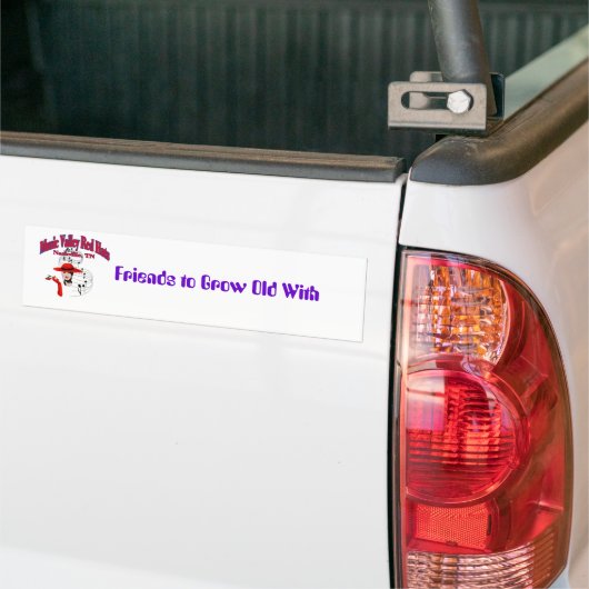 Vrienden om oud te worden met bumpersticker (Op Truck)