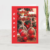 VRIENDEN OM TE ONTHOUDEN TIJDENS "KERST" FEESTDAGEN KAART (Voorkant)