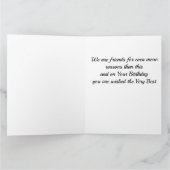 **VRIENDEN** OM ZOVEEL REDENEN VERJAARDAG KAART (Binnen)