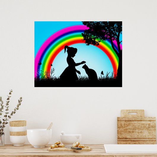 Vrienden onder de Regenboog Poster (Keuken)