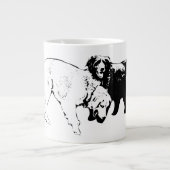 Vrienden op het pad grote koffiekop (Voorkant)