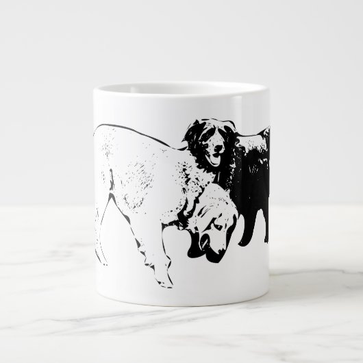 Vrienden op het pad grote koffiekop (Voorkant)