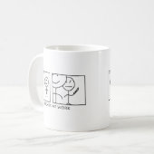 Vrienden op het werk koffiemok (Voorkant links)