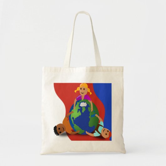 Vrienden over de hele wereld - tote bag (Voorkant)