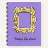 VRIENDEN™ | Peephole Lijst Baby shower Gast Notitieboek (Voorkant)