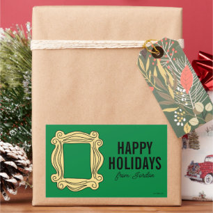 VRIENDEN™ Peephole-Lijst Christmas Gift Label