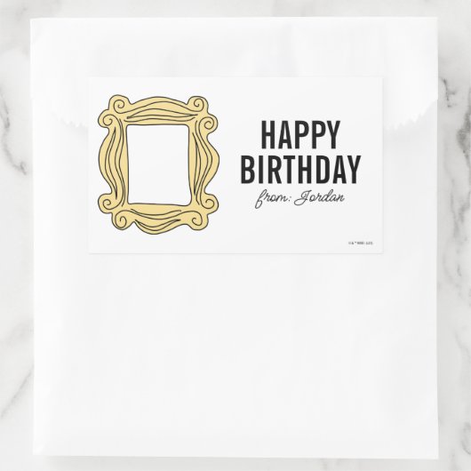 VRIENDEN™ | Peephole-Lijst | Label verjaardagscade (Tas)