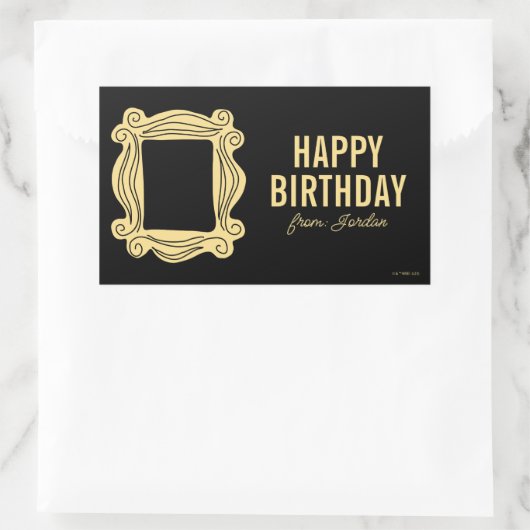 VRIENDEN™ | Peephole-Lijst | Label verjaardagscade (Tas)