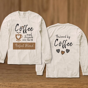 Vrienden perfect blend bruine koffie Tri-Blend shirt