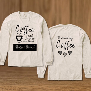 Vrienden perfect blend zwarte koffie Tri-Blend shirt
