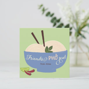 Vrienden Pho Echt Noedel Valentijn Feestdagenkaart
