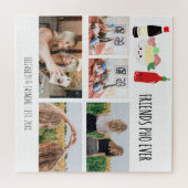 Vrienden Pho Ever Kawaii Fotocollage Aangepast Legpuzzel (Horizontaal)